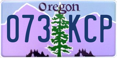 OR license plate 073KCP