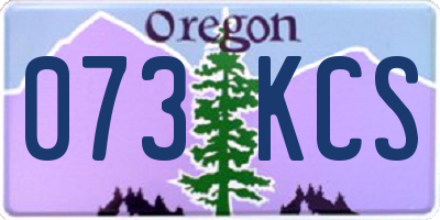 OR license plate 073KCS