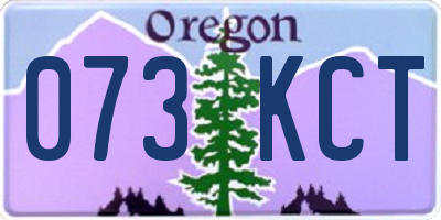 OR license plate 073KCT