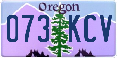 OR license plate 073KCV