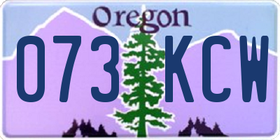 OR license plate 073KCW
