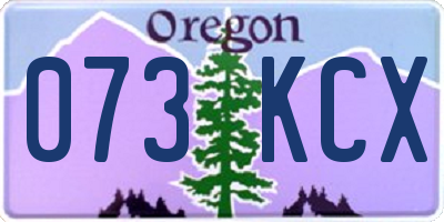 OR license plate 073KCX