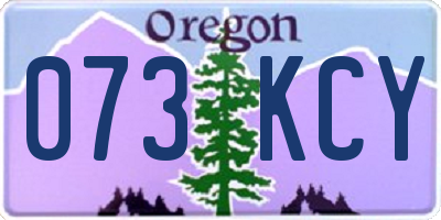 OR license plate 073KCY
