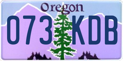 OR license plate 073KDB