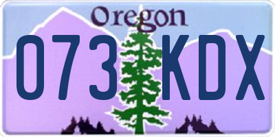OR license plate 073KDX