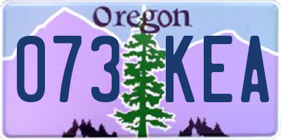 OR license plate 073KEA