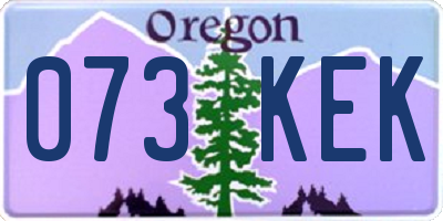 OR license plate 073KEK