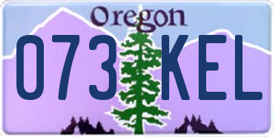 OR license plate 073KEL