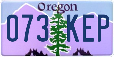 OR license plate 073KEP