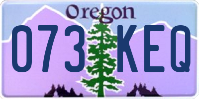 OR license plate 073KEQ