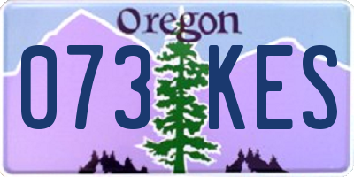 OR license plate 073KES