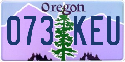 OR license plate 073KEU