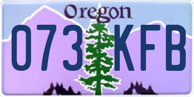 OR license plate 073KFB