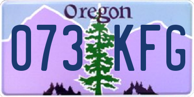 OR license plate 073KFG