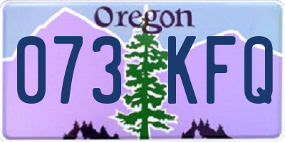OR license plate 073KFQ