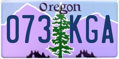 OR license plate 073KGA