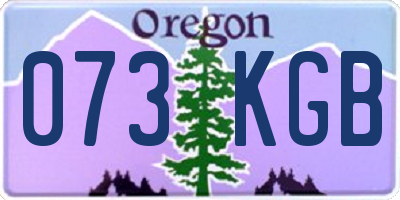 OR license plate 073KGB