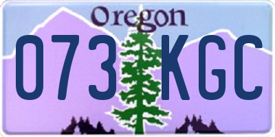 OR license plate 073KGC