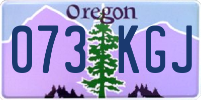OR license plate 073KGJ