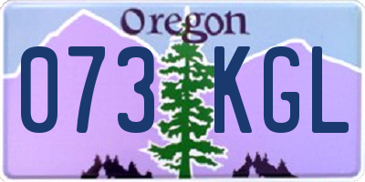 OR license plate 073KGL