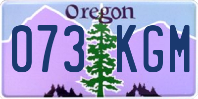 OR license plate 073KGM