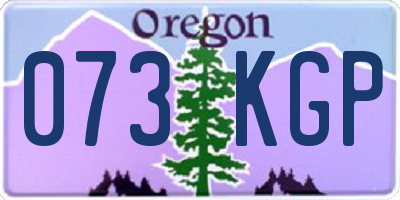 OR license plate 073KGP