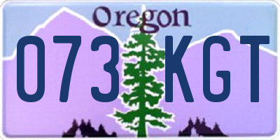 OR license plate 073KGT