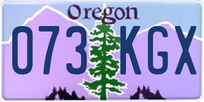 OR license plate 073KGX