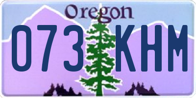 OR license plate 073KHM