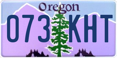 OR license plate 073KHT