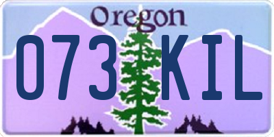 OR license plate 073KIL