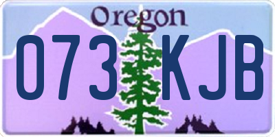 OR license plate 073KJB