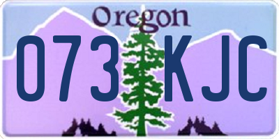 OR license plate 073KJC