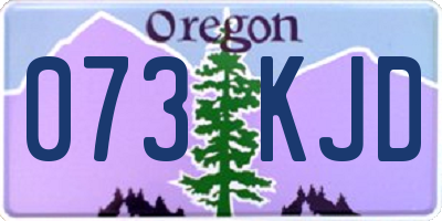 OR license plate 073KJD