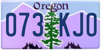 OR license plate 073KJO
