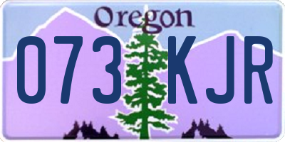 OR license plate 073KJR
