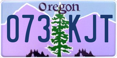 OR license plate 073KJT