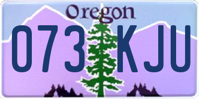 OR license plate 073KJU
