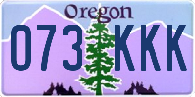 OR license plate 073KKK