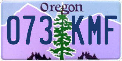 OR license plate 073KMF