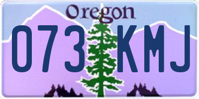 OR license plate 073KMJ