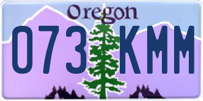 OR license plate 073KMM