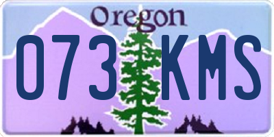 OR license plate 073KMS