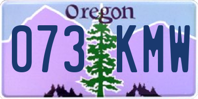 OR license plate 073KMW