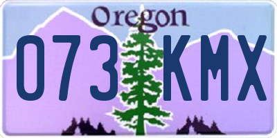 OR license plate 073KMX