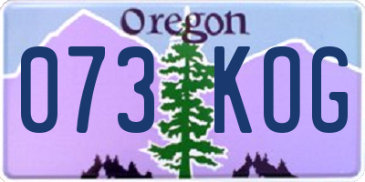 OR license plate 073KOG