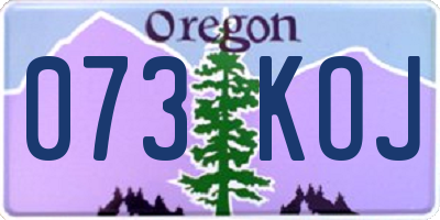 OR license plate 073KOJ
