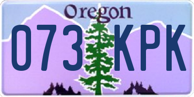 OR license plate 073KPK