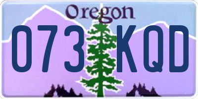 OR license plate 073KQD