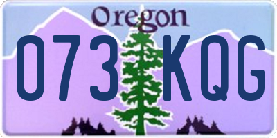 OR license plate 073KQG